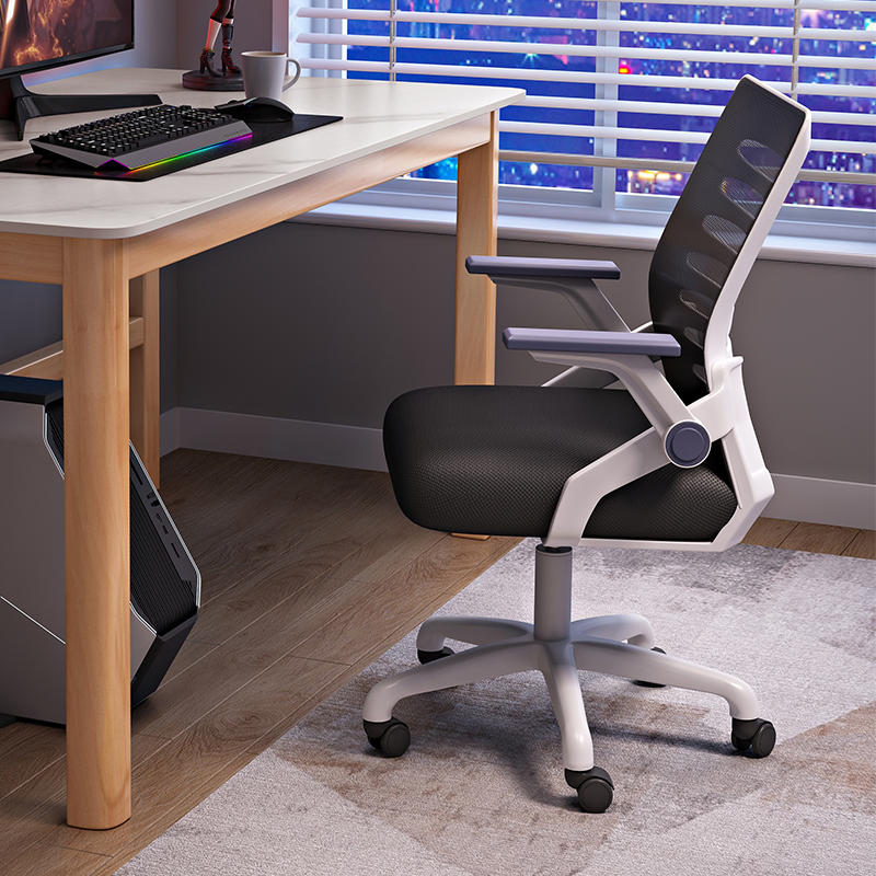 YMSC Adjustable Angle Ergonomic Swivel Mesh Computer Staff Office Chair With Wheels